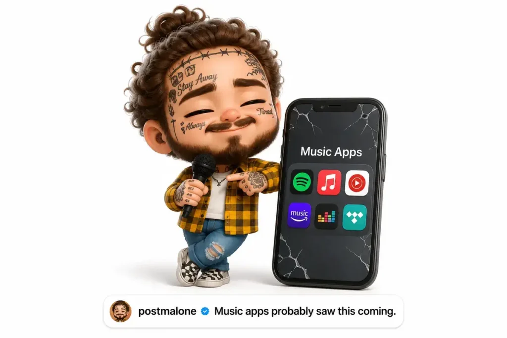 Funny Post Malone Jokes About Music