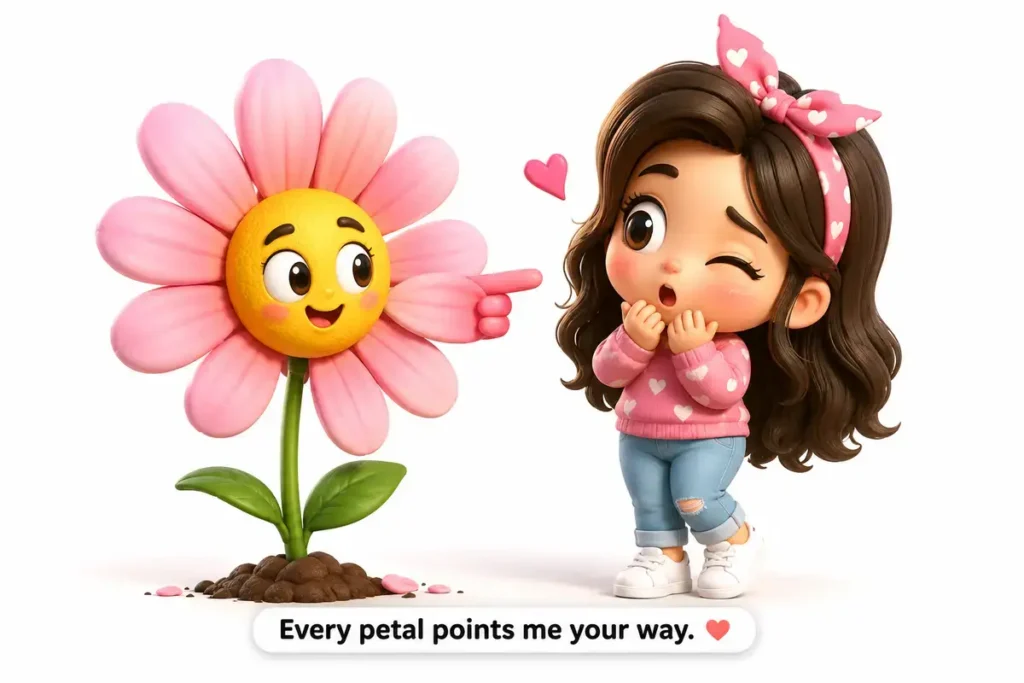 Flirty Flower Valentine Pick Up Lines and puns