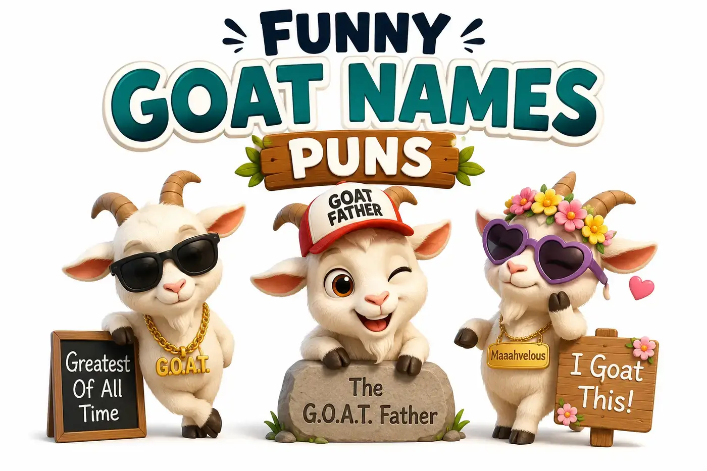 Funny Goat Names Puns That Will Have You Bleating
