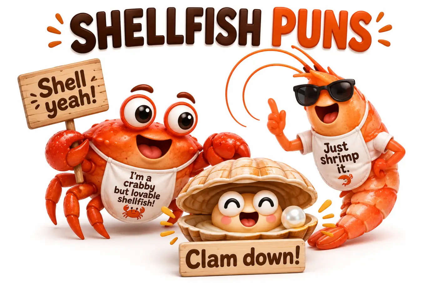 Shellfish Puns: 350+ Claw-Some One-Liners to Reel in Laughs